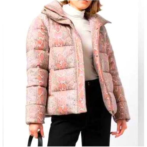 Unreal Fur - Python Puffer Jacket sz xs - Picture 1 of 6